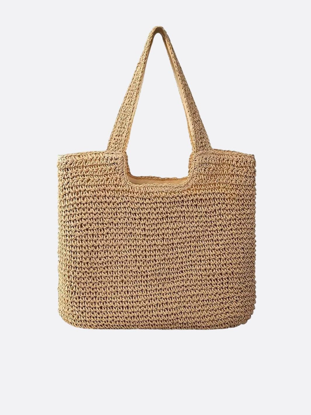 cabas paille camel