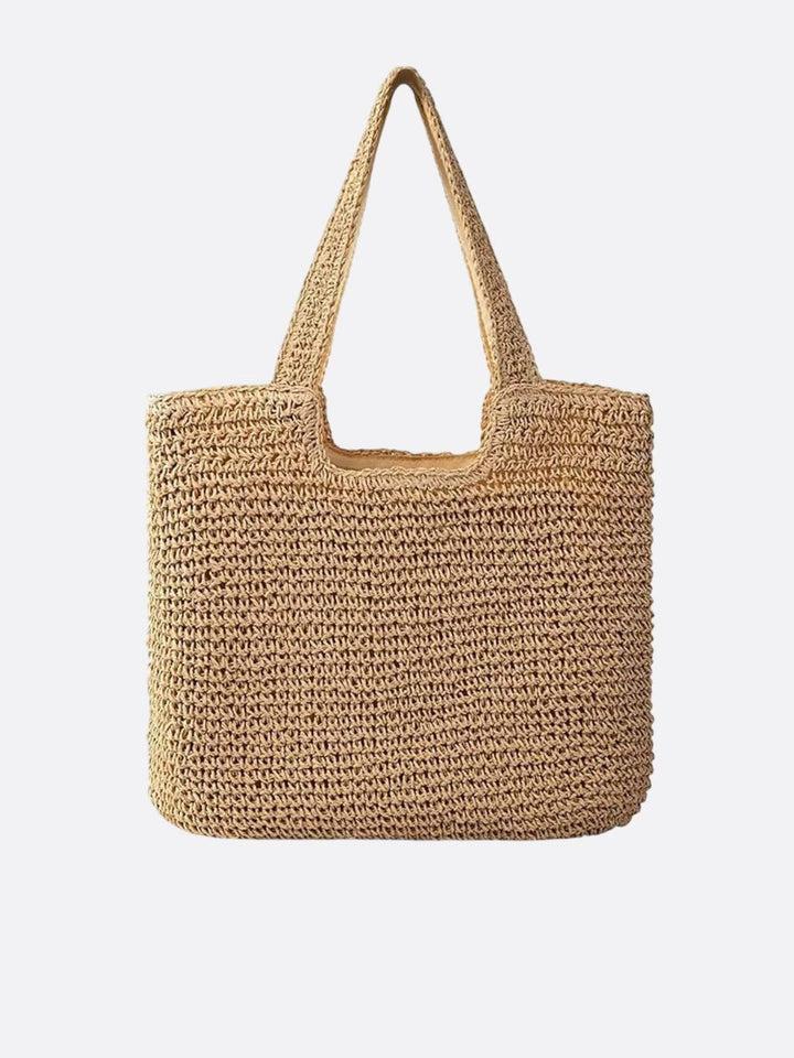 cabas paille camel
