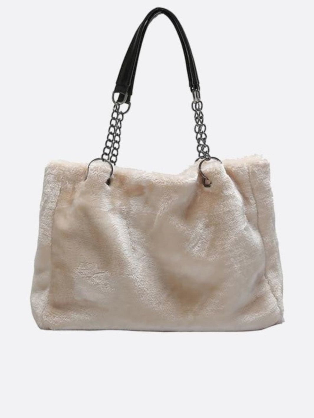 Cabas anse chaine blanc