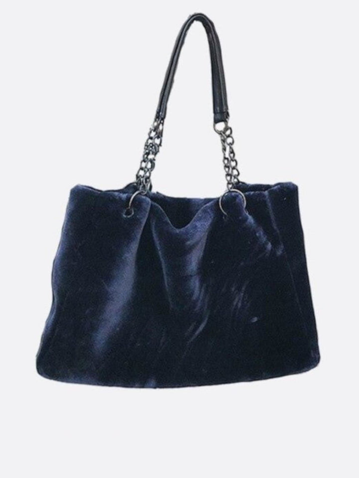 Cabas anse chaine bleu marine