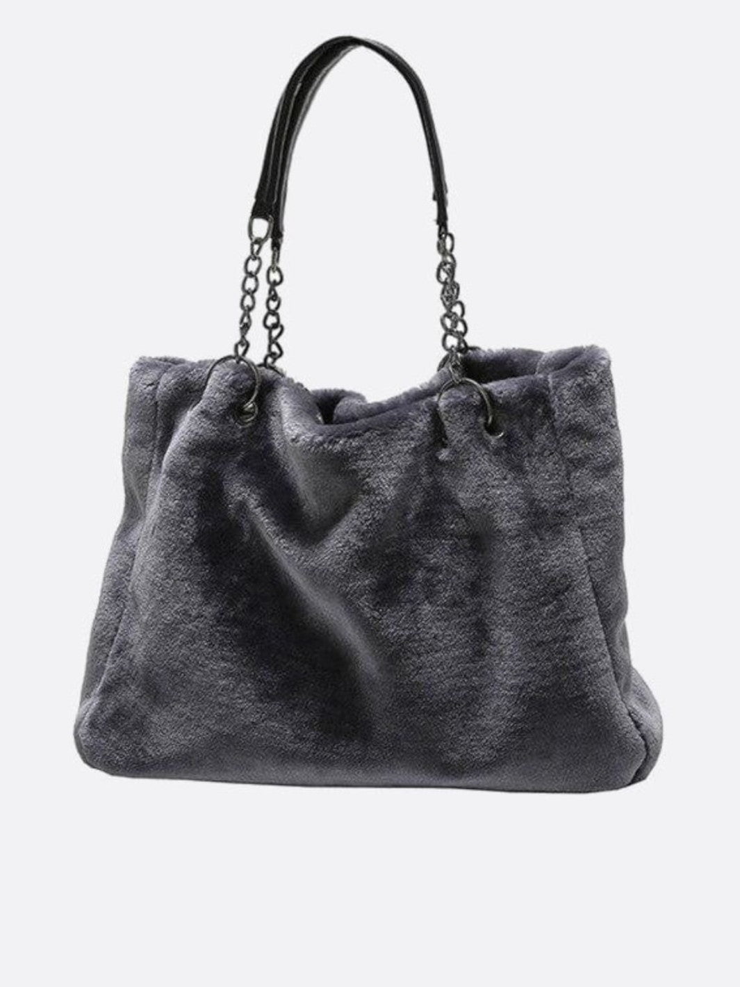 Cabas anse chaine gris