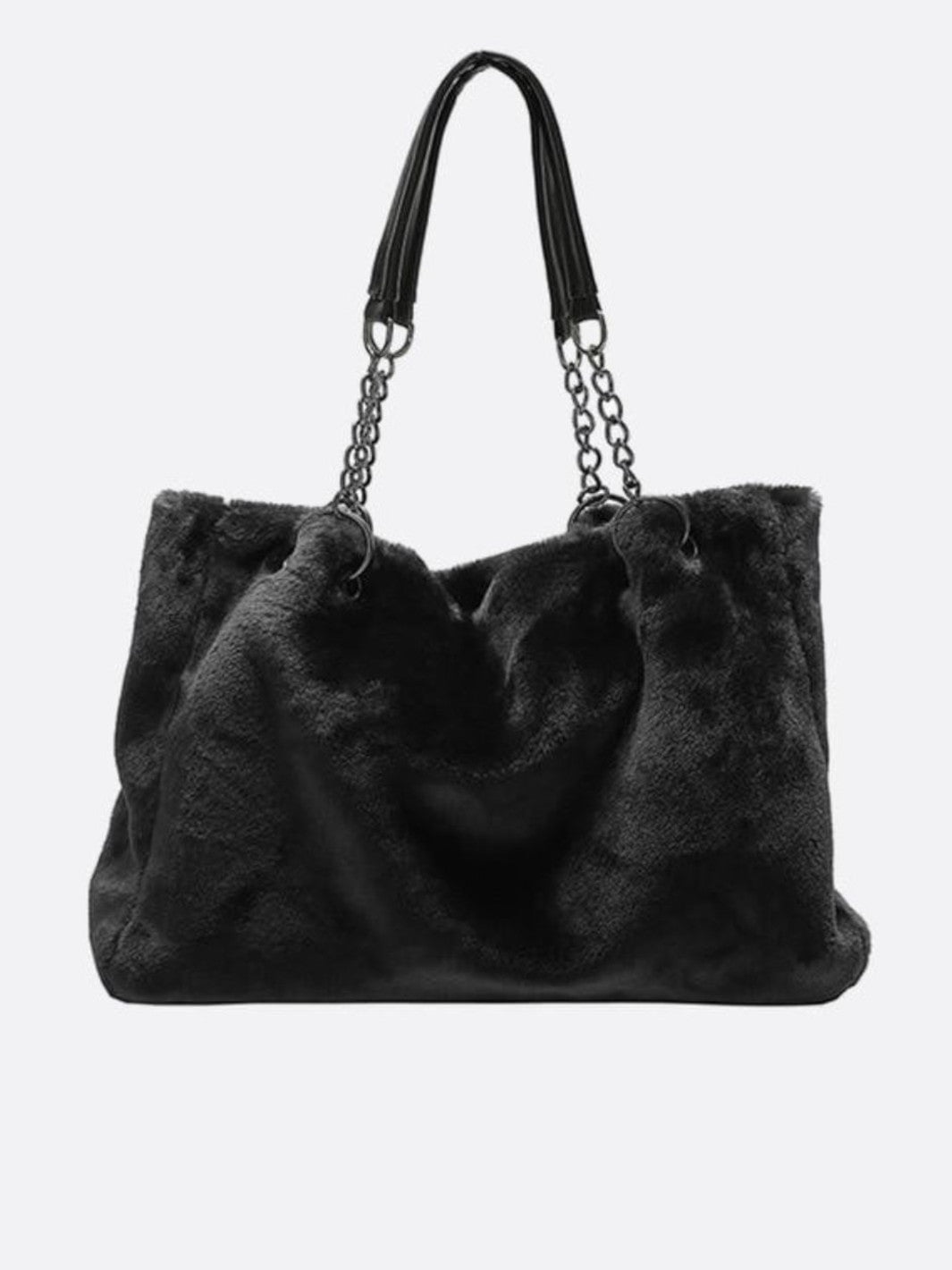 Cabas anse chaine noir