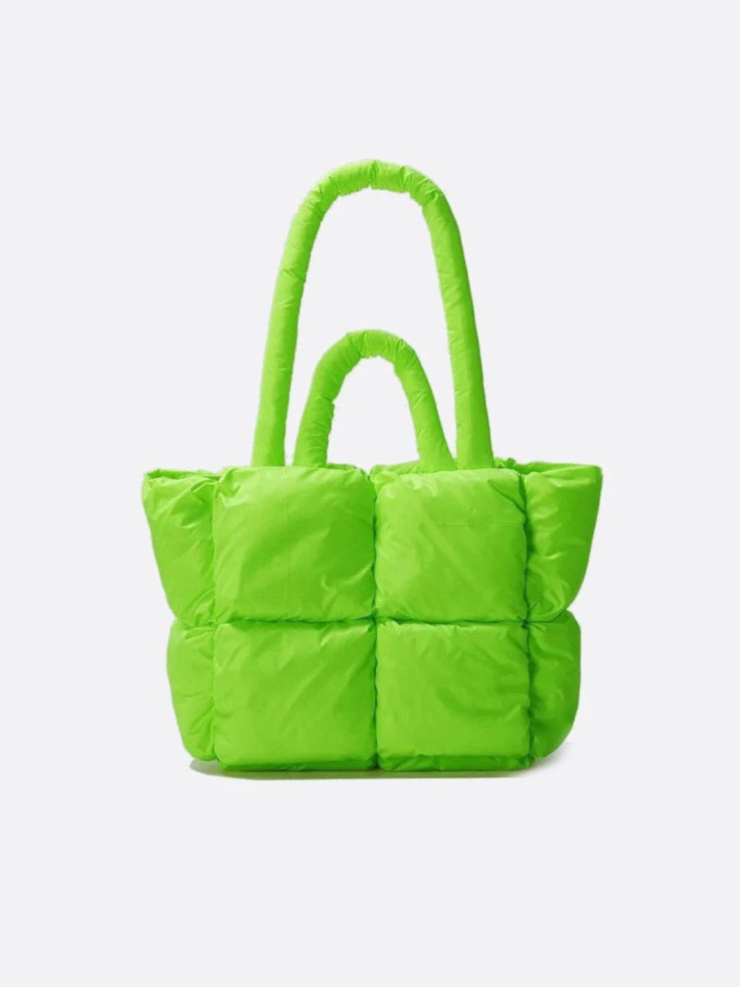 Cabas matelassé vert