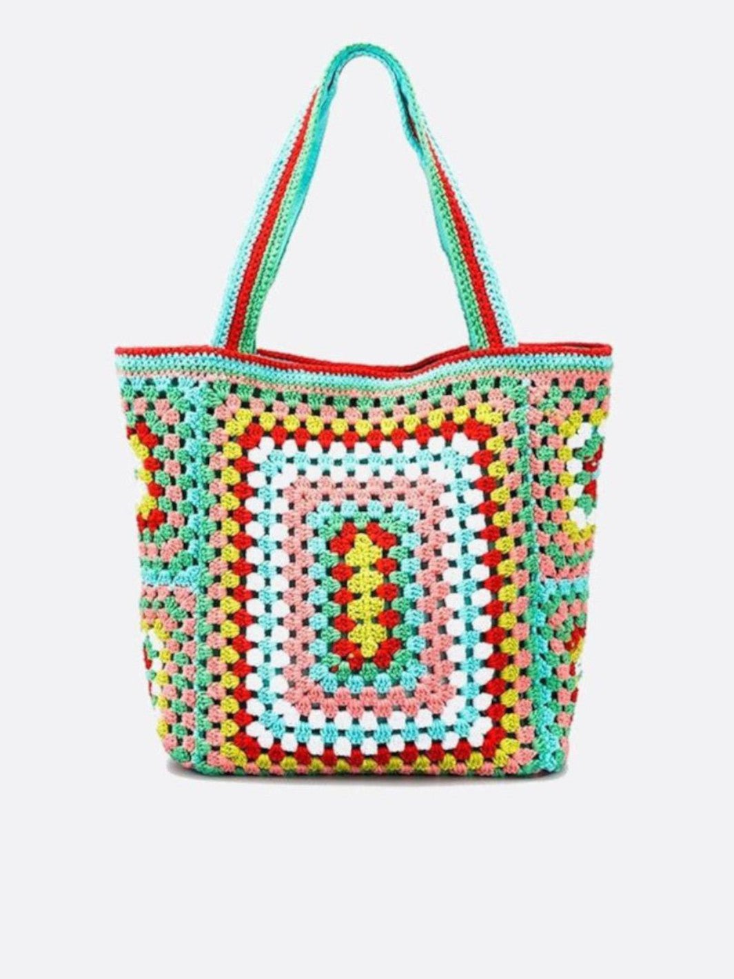 cabas coton crochet vert clair