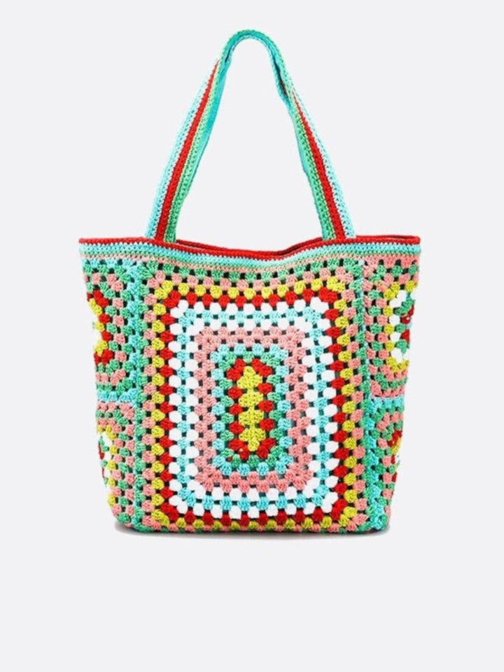 cabas coton crochet vert clair