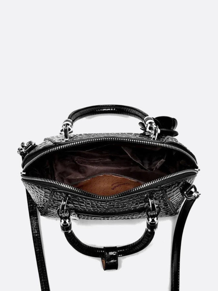 Croc effect handbag 