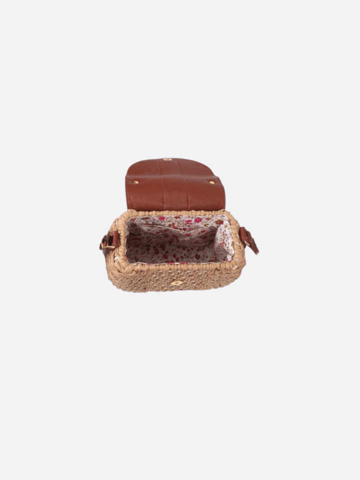 Straw satchel bag<br> Riva