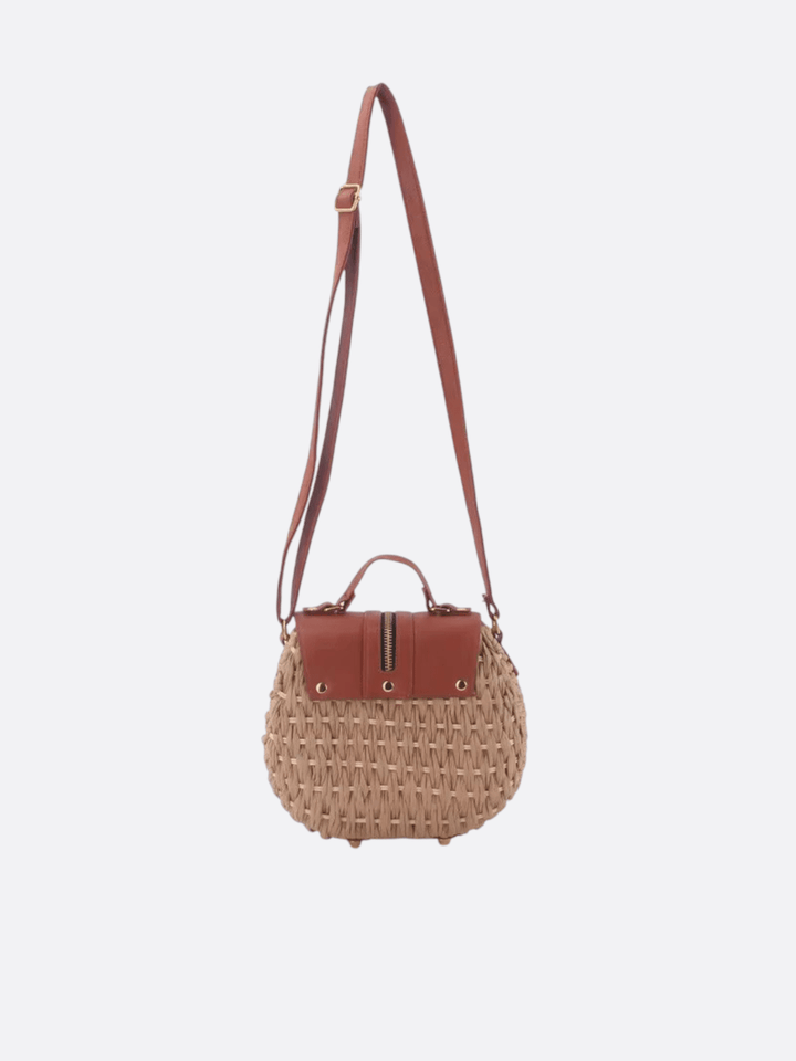 Straw satchel bag<br> Riva