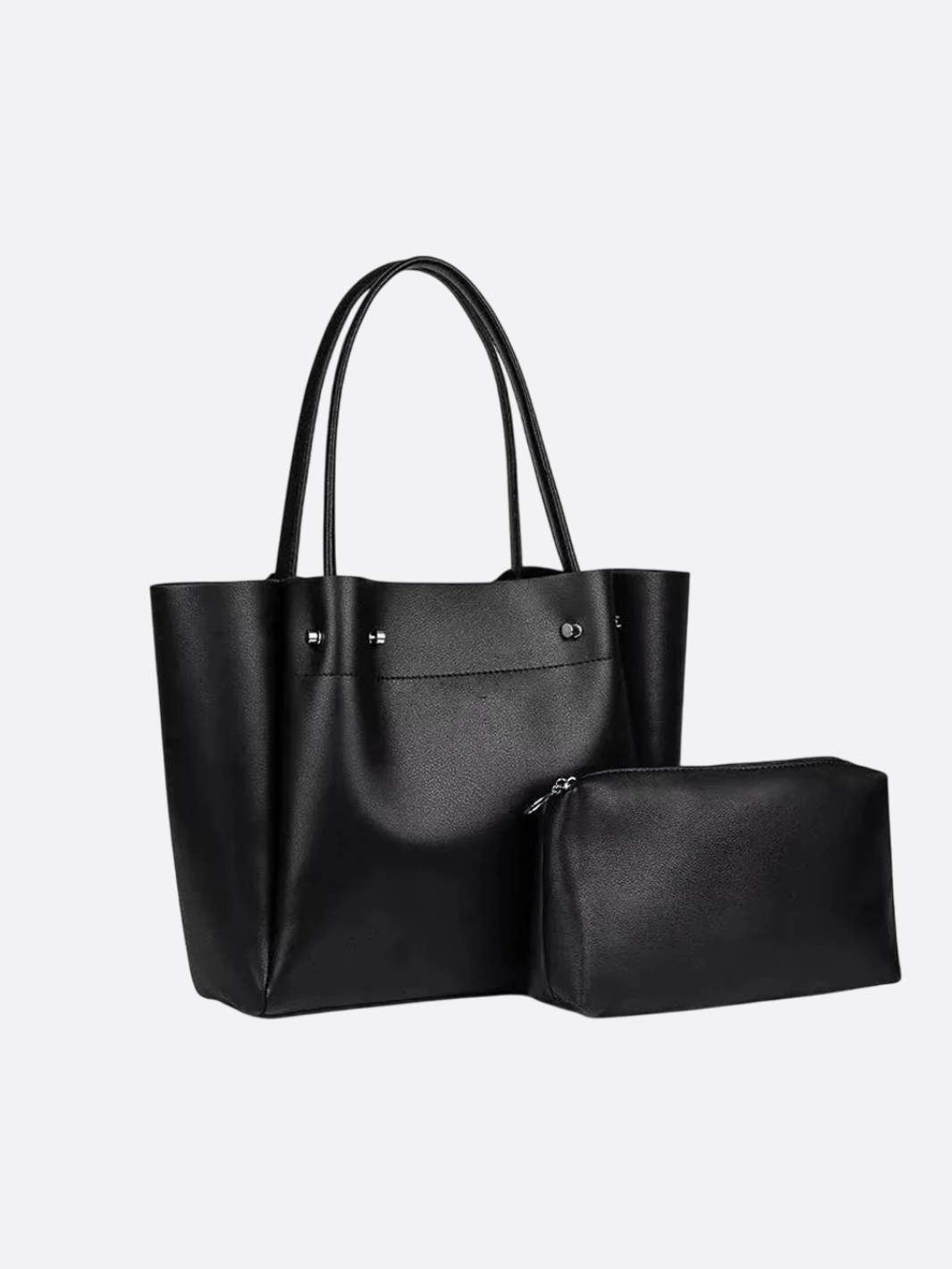 cabas cuir noir