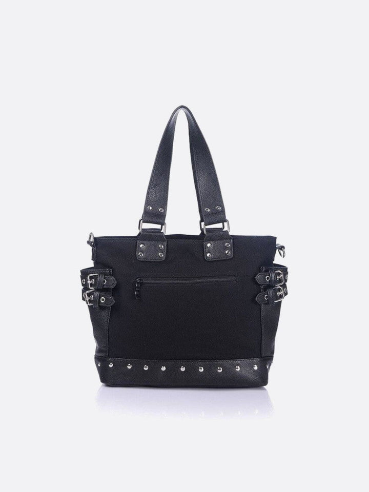 Black canvas tote bag<br> Narell