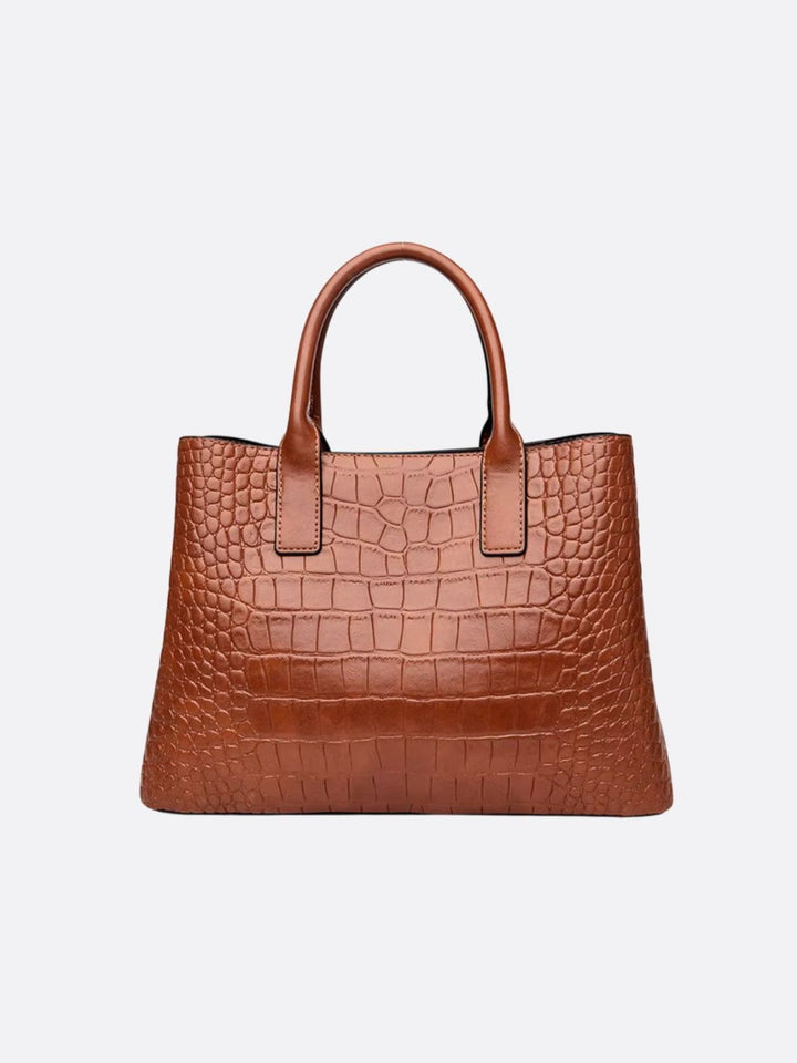 Crocodile leather bag