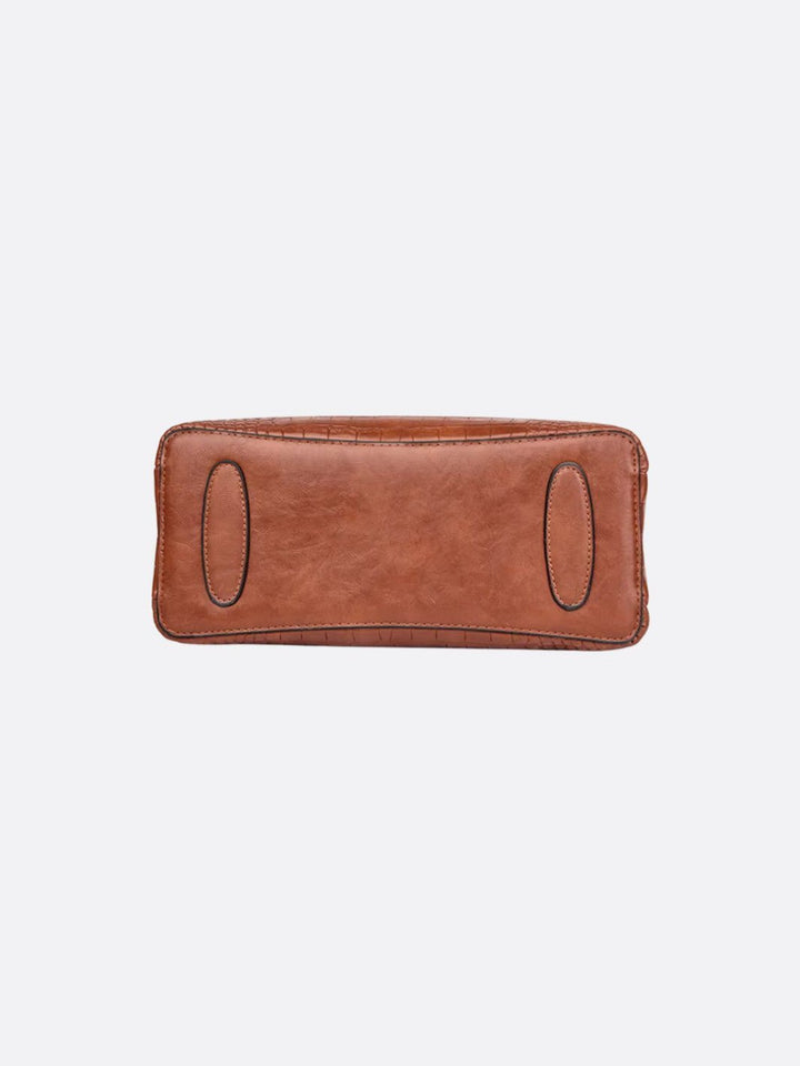 Crocodile leather bag