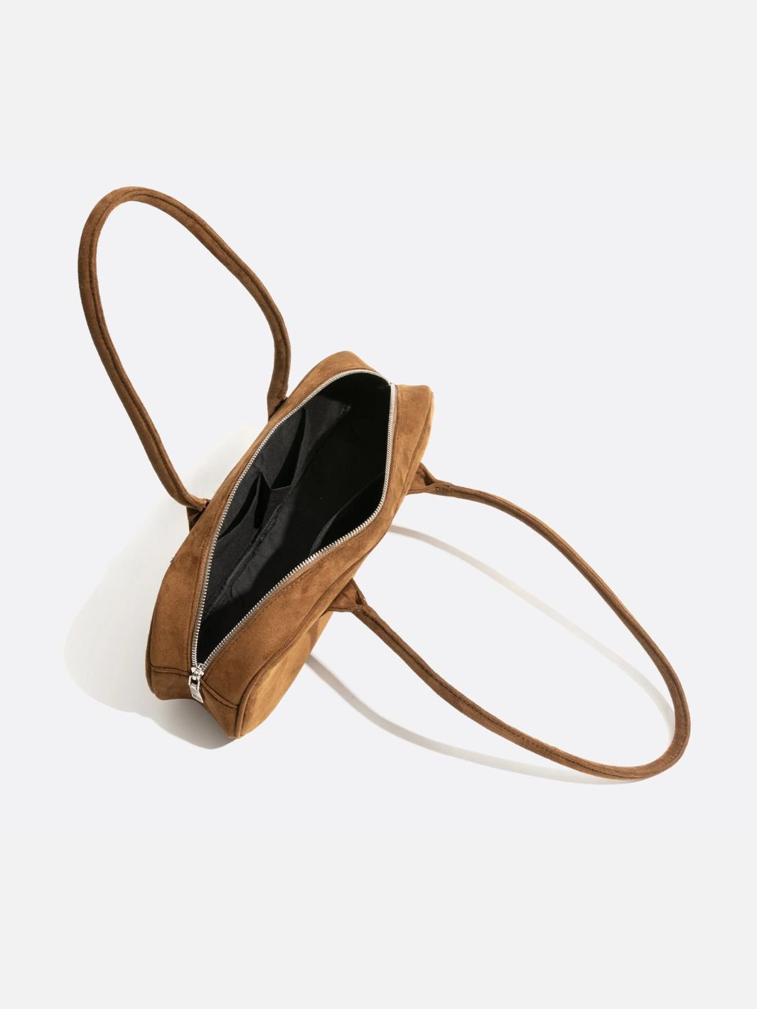 Suede shoulder bag<br> Saros