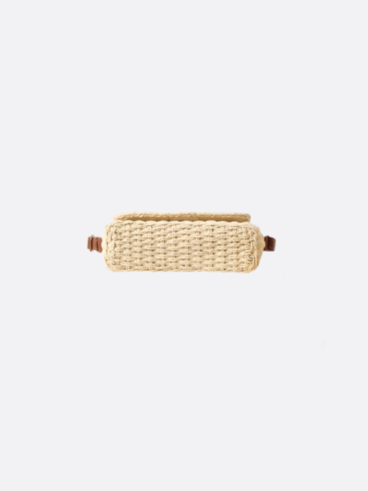 Rectangular straw bag<br>Aléa