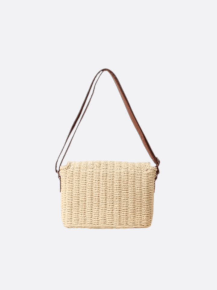 Rectangular straw bag<br>Aléa