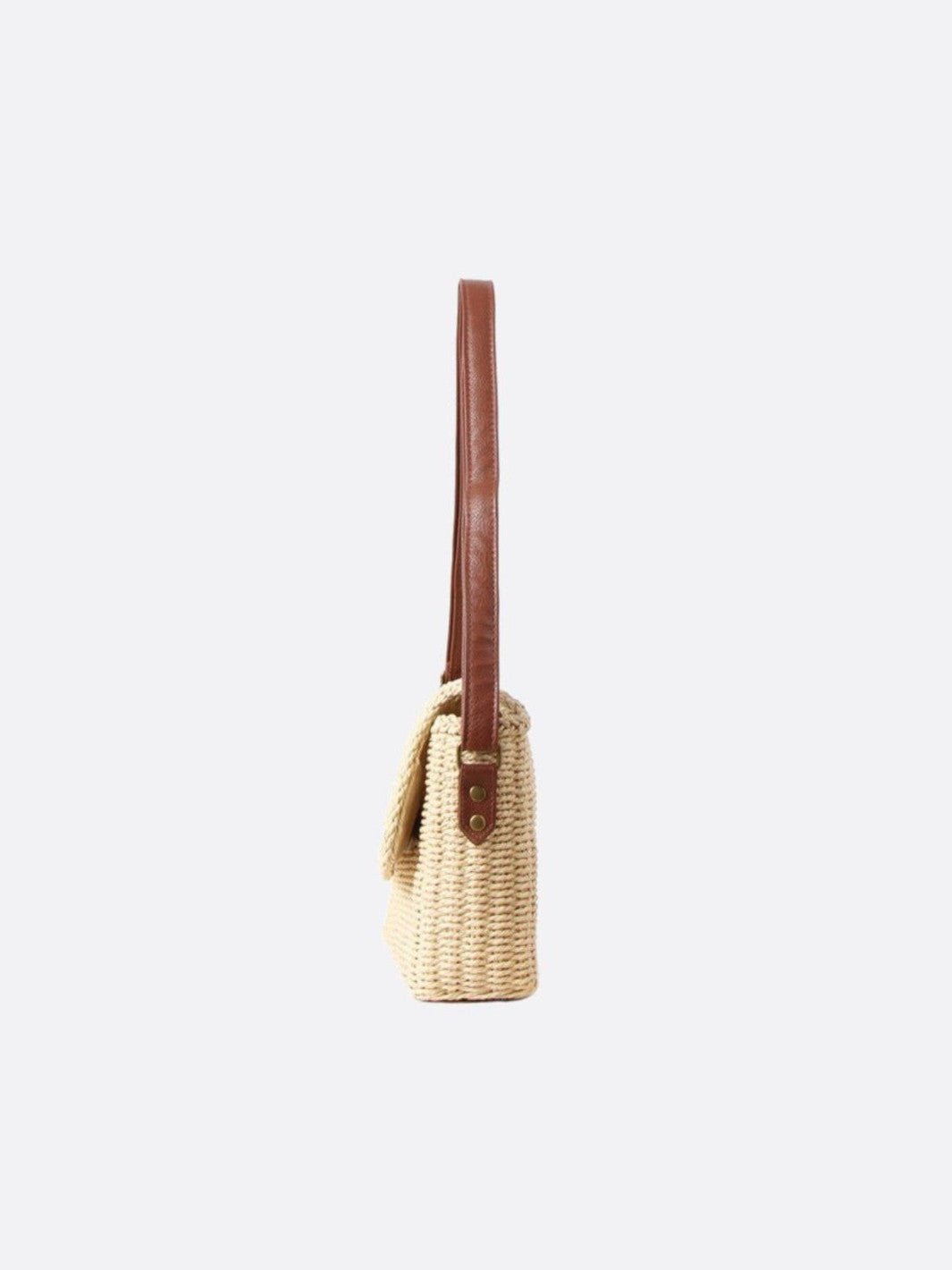 Rectangular straw bag<br>Aléa