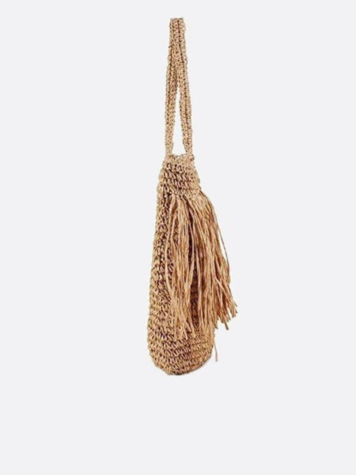 Raffia fringe bag<br> Isandro