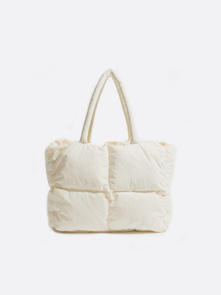 Sac matelassé nylon blanc