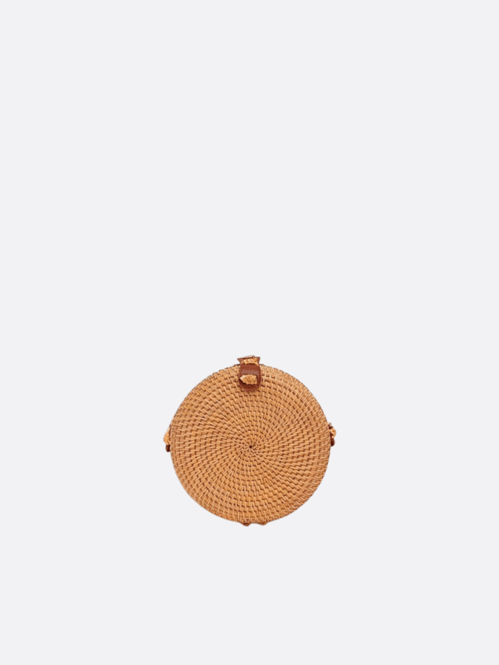 sac rond rotin bandouliere