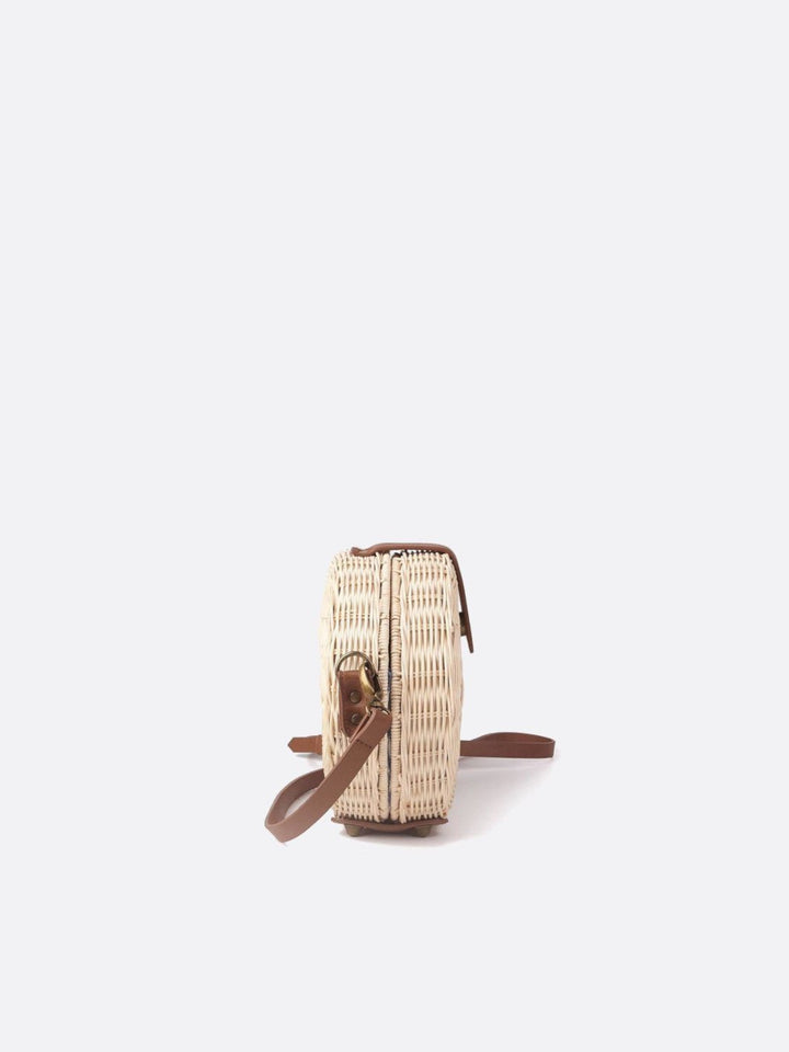Rattan shoulder bag<br> Veyras