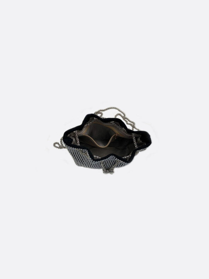 Rhinestone bucket bag<br> Célestin