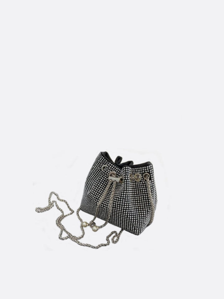 Rhinestone bucket bag<br> Célestin